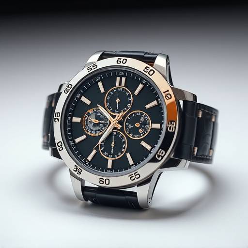 High-quality product shot of a luxury watch, showcasing its intricate details and design.