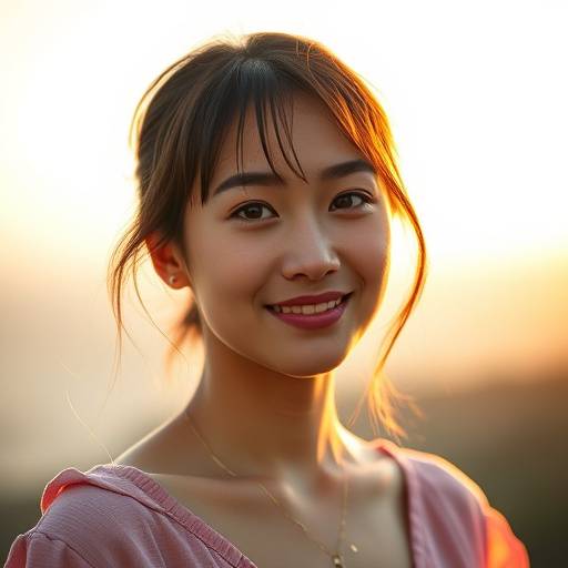 Portrait of Emily Chen, Portrait Photographer at Golden Hour Studios